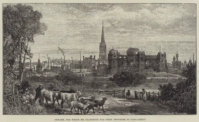 Newark, for which Mr Gladstone was First Returned to Parliament